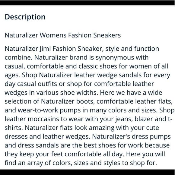 Naturalizer Jimi Leather Lace Up Fashion Sneakers B14B - Picture 9 of 9